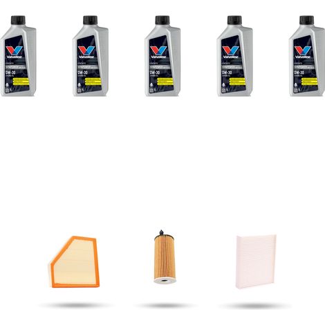 Kit tagliando 3 FILTRI e 5L OLIO compatibile con Bmw serie 3 Gt (F34) 320i 120kw dal 2016 (1/4)