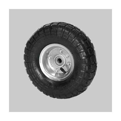 RUOTA PNEUMATICA CARRELLI DISCO ACCIAIO ASSE DECENTRATO mm 260x85. Prezzo per Pezzo.