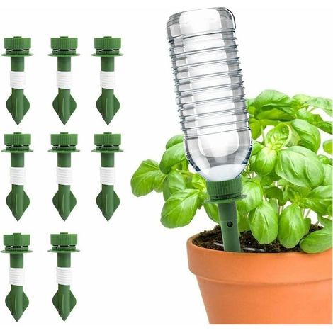 Automatisches Bewässerungssystem mit 8 Spikes, Keramik-Gießtöpfen, automatischem Tropfbewässerungssystem für die Feiertage (1/5)
