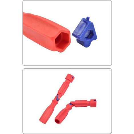 Clé Siège WC - Tête Interchangeable Pour Écrous 10 mm 13 mm 17 mm - Installation et Démontage Facile - 1 Pièce (1/5)