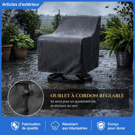Housse de protection pour mobilier de jardin et canapé d'extérieur tissu Oxford 10 × 10 × 10 cm 300 g – Livraison gratuite (1/5)
