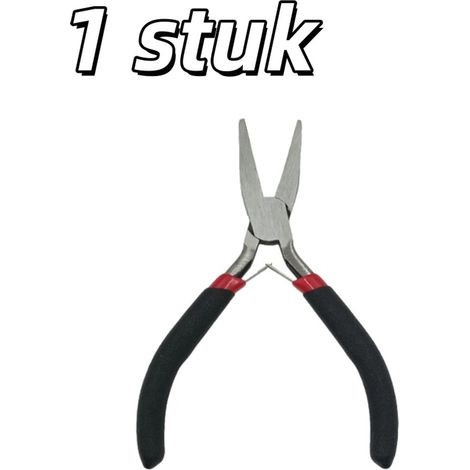 Petite pince plate pour travaux de précision et création de bijoux outil à main résistant à l'usure couleur noire