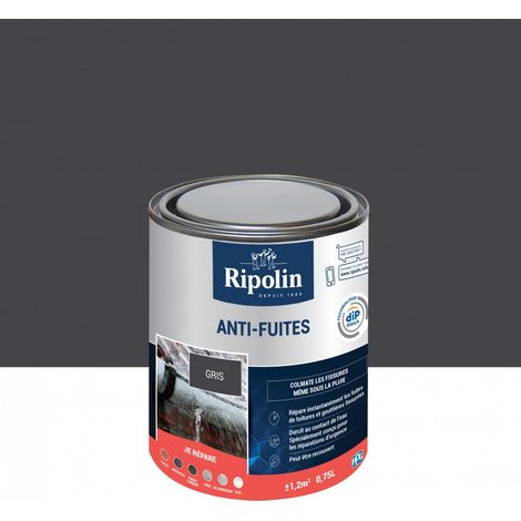 Ripolin Anti-fuites Gris 0.75l Réparation Et étanchéité Immédiate Des Fuites - Ripolin