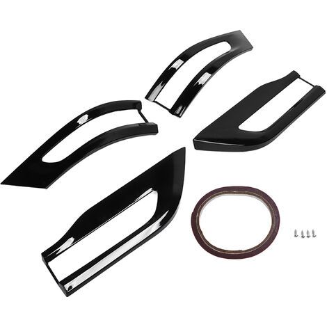 Copertura di ricambio nera lucida per fanali posteriori per Jeep Grand Cherokee 2014-2020, 4 pezzi