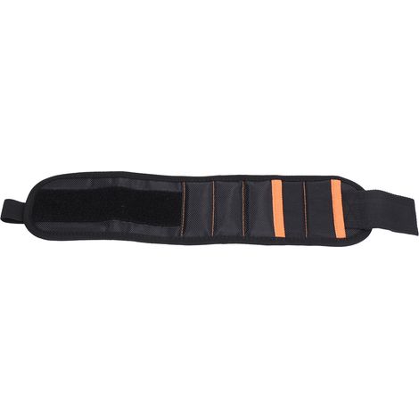 Bracelet magnétique professionnel en polyester, bande respirante et durable pour vis et outils, ceinture d'électricien avec aimants puissants (1/5)