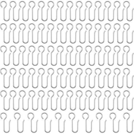CCYKXA 80 Pieces Metal Curtain Hooks, Curtain Hooks, Curtain Clips, for Window Curtains, Shower Curtains