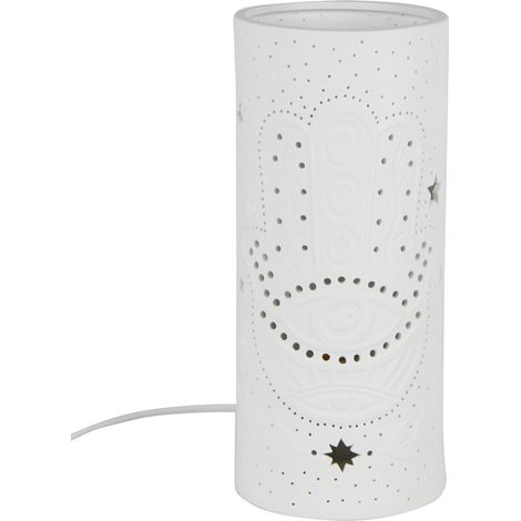 Signes Grimalt Lampade lampade a lampade fatima Lampada da tavolo bianco - 28x12x12cm