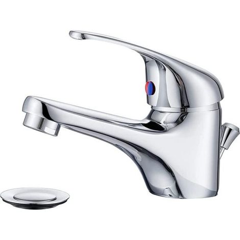 MISCELATORE RUBINETTO LAVABO SELENIA 90043-5 IN ACCIAIO CON TUBI ALLACCIAMENTO (1/5)