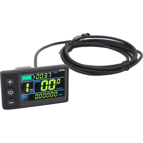 Compteur électronique LCD avec carte NFC, connecteur 6 broches, écran couleur étanche, panneau de commande pour guidon de vélo ou scooter (1/5)
