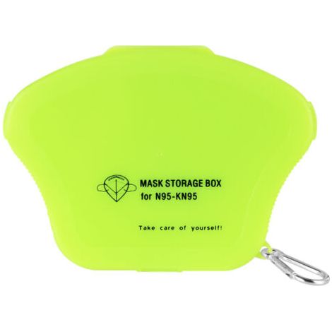 Sac de rangement pour masque, boîte à masque portable, sac de rangement pour masque, boîte de rangement pour masque anti-poussière, étanche et anti-poussière, avec porte-clés (1/5)