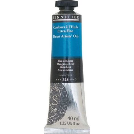 Couleurs à l'huile - Sennelier - Manganese Bleu - 40ml - Pigments naturels - Finition satinée