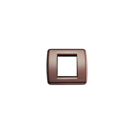 VIMAR - 1 PLACCA IDEA RONDO' 1-2 MODULIIN METALLO COLORE BORDEAUX 17093.25