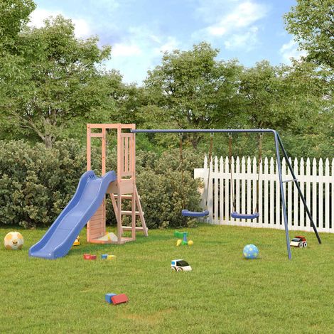 vidaXL Set da Gioco da Esterno in Legno Massello di Douglas (1/10)