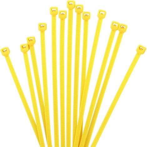 Kabelbinder 1000 Stück Set Zugfestigkeit UV 150 mm x 2.5 mm Gelb (1/5)