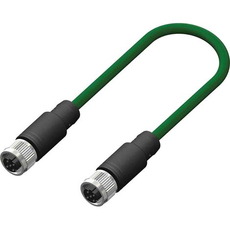 Connecteur pré-câblé RS PRO 4 conducteurs , M12 Femelle vers Prise femelle droite M12, 10m ( Prix pour 1 )