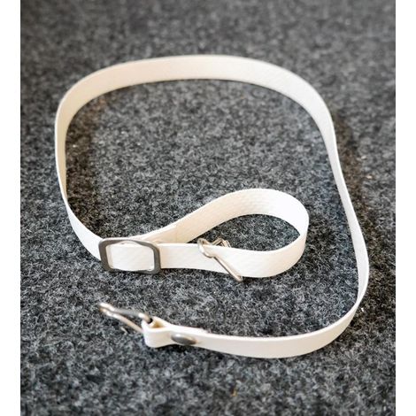 Jugulaire blanche longueur 540mm réglable pour casque de chantier DERANCOURT (1/2)