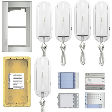 kit citofono Bticino 5 famiglie 2 fili citofono 344232 sfera