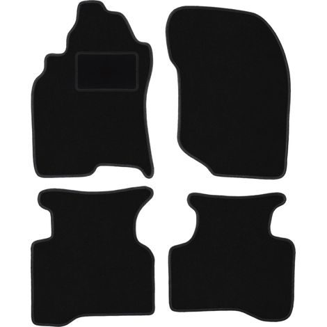 Alfombrillas de terciopelo negro para Nissan X-Trail I T30 SUV (2001-2007)
