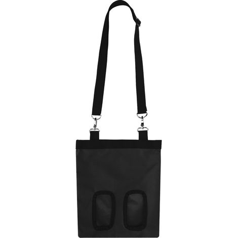 Sac de Nourriture Suspendu en Toile Oxford 600D pour Lapins et Petits Animaux, Noir (1/5)