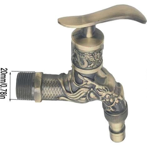 Robinet vintage, robinet en laiton antique (1/5)