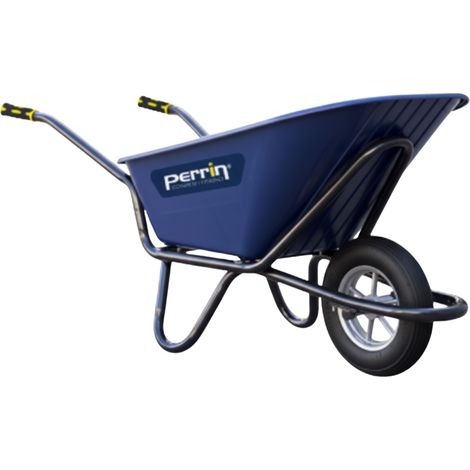 OUTILS PERRIN Brouette 120 L roue gonflée - charge 320 kg PEHD renforcé