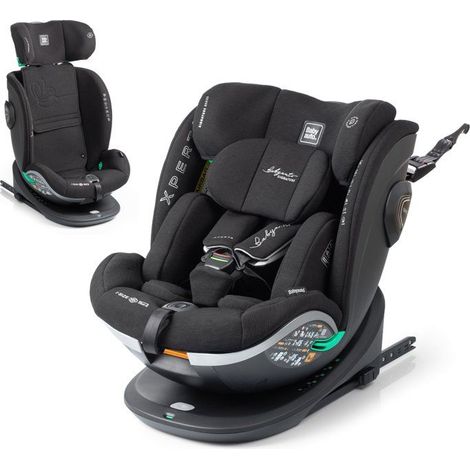 Siege auto - BABYAUTO - XPERTA - Groupe 0/1/2/3 - 40/150 cm - I-Size - Pivotant - Inclinable - Avec réducteur - Anthracite
