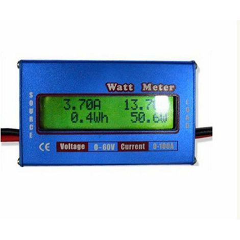 Green Mobility-DC écran LCD 60V / 100A de Haute précision de Mesure de Puissance Watt Meter - Bleu (1/5)