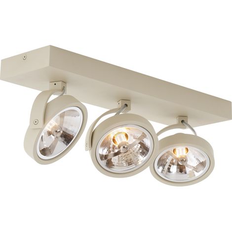 Modern Ceiling Spotlight Beige G9 Round Adjustable 3-Light - Go