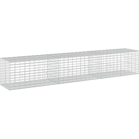Gabion avec fil de 5 mm et maille de 5x10 cm 300x50x50 cm vidaXL (1/5)