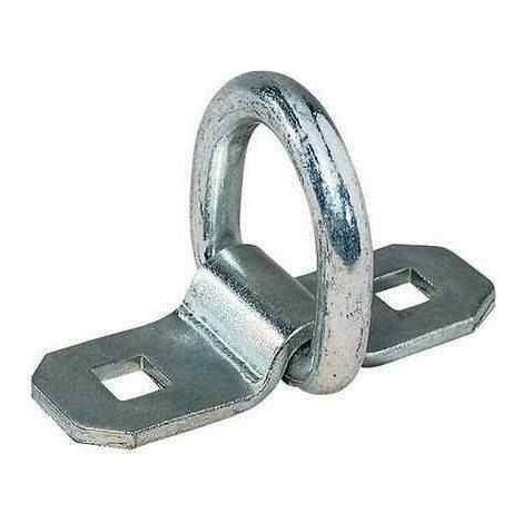 Imline – Anneau d'amarrage en acier zingué 60 mm – Plaque de fixation pré-percée – Résistant à la corrosion – Pour charges lourdes