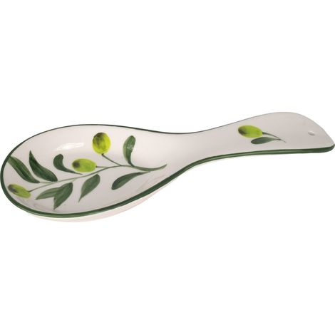 Oliven-Löffelablage, dekorativer Küchenutensilienhalter, elegantes und funktionales Design
