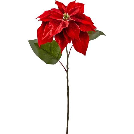 Fiore decorativo color rosso per decorazioni e composizioni di fiori h 71 cm (1/2)