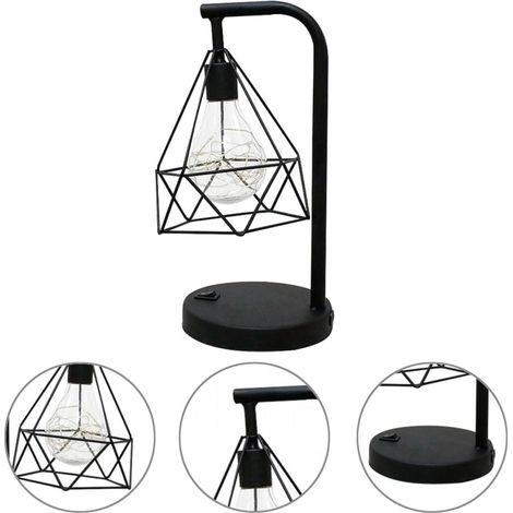 Lampe à Fil de Cuivre Rétro Noire avec Lumière Chaude en (1/5)