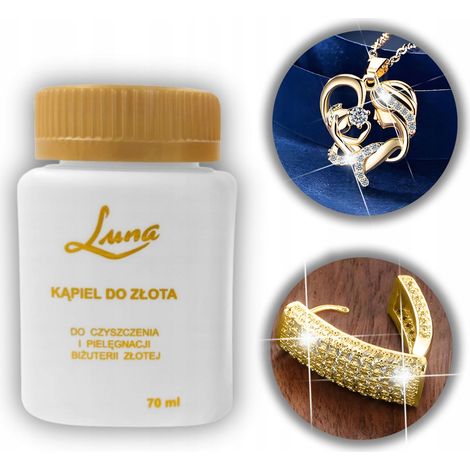 BAGNO D'ORO LUNA PROFESSIONALE PER LA PULIZIA DEI GIOIELLI IN ORO (1/4)