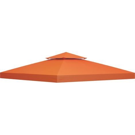 Tetto di ricambio 3x3m per tenda, padiglione o gazebo, con tetto traspirante e 8 fori di drenaggio, rosso. (1/5)