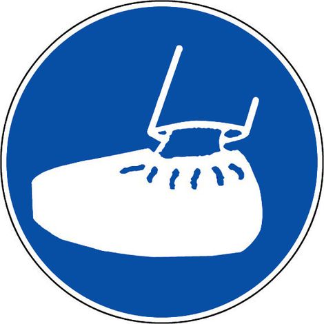 Panneau Port obligatoire de sur chaussures - Rigide Ø80mm - 4021140