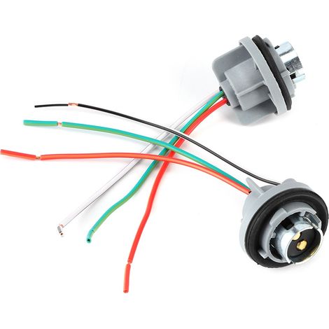 Douille adaptatrice BAY15D/1157, socle à noyau en fer, connecteur de faisceau pour feux stop, clignotants et feux arrière - kit de raccordement électrique (1/3)