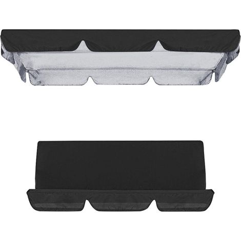 Voile de remplacement pour balançoire de jardin, toile Oxford imperméable, housse de siège double pour hamac extérieur, couvre-banc suspendu résistant aux intempéries. (1/5)
