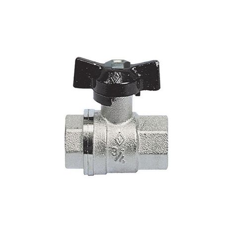 Valvola a sfera ff con farfalla 1/2'  dn 15  pn 64