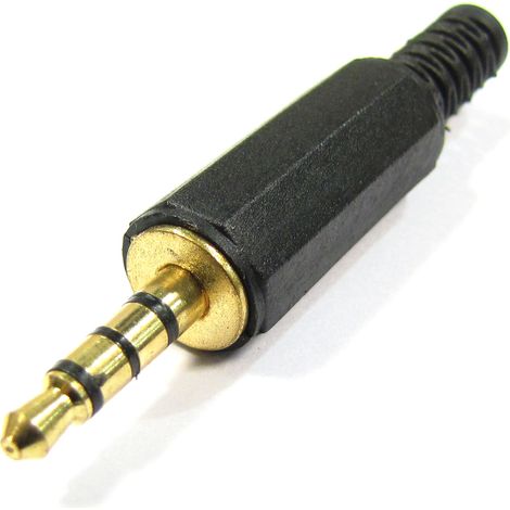BeMatik - Connecteur jack stéréo 3,5 mm mâle à 4 broches à AV (1/2)