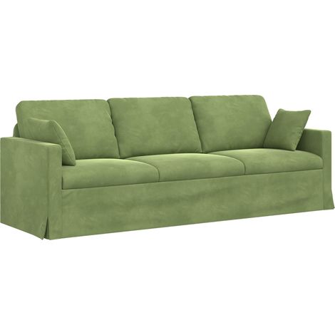 Canapé Vert clair 228 x 78 x 80 cm Velours (1/5)