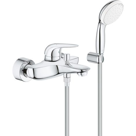 EH-Wannenbatt. Eurostyle 237293 mit Wandhalterset Hebel geschl. chrom