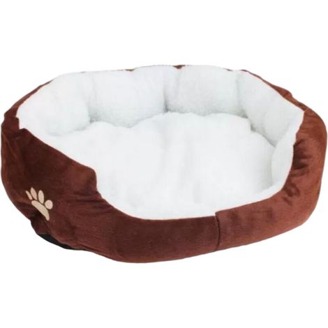 Panier pour animaux avec tapis et matelas amovible, convenant aux chiens, chats et autres animaux.