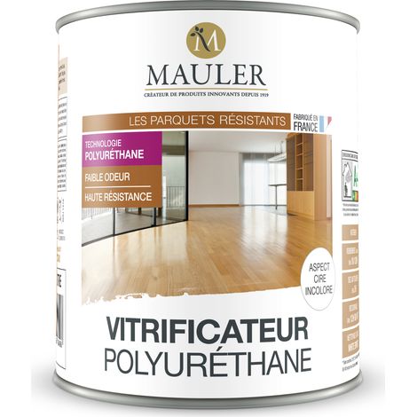 MAULER - Vitrificateur Polyuréthane - 5L - Aspect Cire Incolore - Sans odeur et de très haute qualité