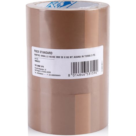 Standard-Haftklebeband Havana 50mmx66m Packung mit 3 Rollen - Geko