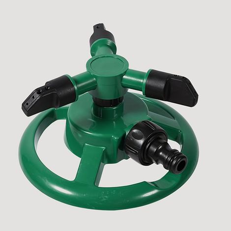 1 arroseur en plastique, arroseur de jardin rotatif à 360 degrés, adapté à l'irrigation des plantes et à l'arrosage extérieur. (1/5)