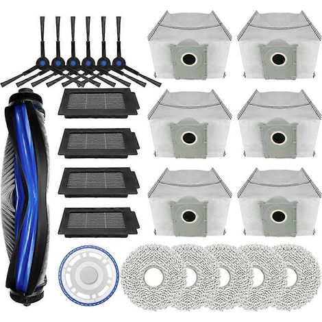 Filtre pour aspirateur brosse pour aspirateur Filtre de brosse pour aspirateur filtre de ECOVACS T50 PRO OMNI / T50 OMNI Robot Aspirateur pièce détachée Main Side Brosses HEPA Filtres Dust Bags Serpil (1/5)