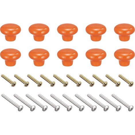 10 pièces de couteaux à lame en céramique, 32x24mm, forme broche, porte-clés, Orange (1/5)