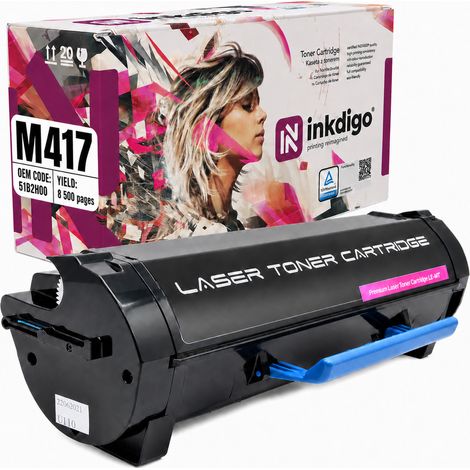 Inkdigo Toner 51B2H00 kompatibel mit Lexmark MS417dn, MX417de, MS517dn, TÜV-zertifiziert (1/5)