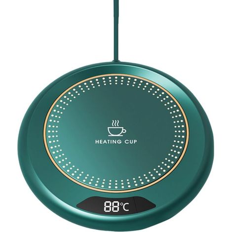 Chauffe-tasse à café pour bureau, dessous de verre chauffant à température constante, chauffe-tasse électrique avec 3 réglages de température, chauffe-tasse intelligent pour café, boissons, thé, choco (1/5)